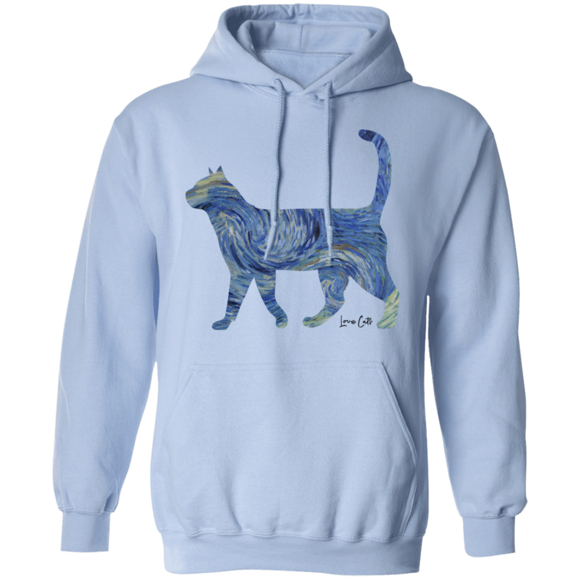 Starry Night Tabby Pullover Hoodie