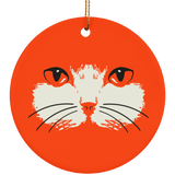 Cat Face Ceramic Ornaments in 4 Shapes