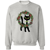 Victor in Christmas Wreath Sweatshirt