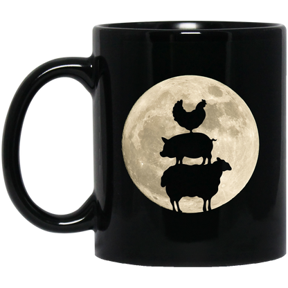 Farm Animal Trio Moon - Mugs