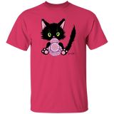 Lucky the Black Cat with Easter Egg T-Shirt