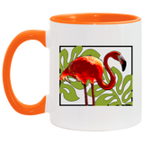 Flamingo and Leaves Mugs