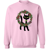 Victor in Christmas Wreath Sweatshirt