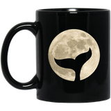 Whale Tail Moon Mugs