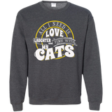 TIME with My Cats Crewneck Pullover Sweatshirt