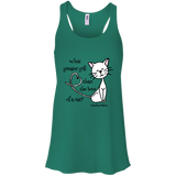 Dickens Cat Flowy Racerback Tank