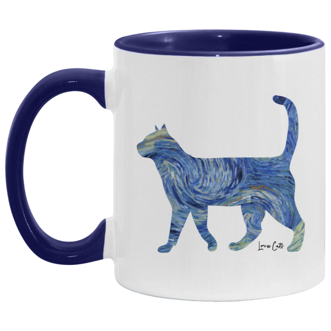 Starry Night Cat Mugs