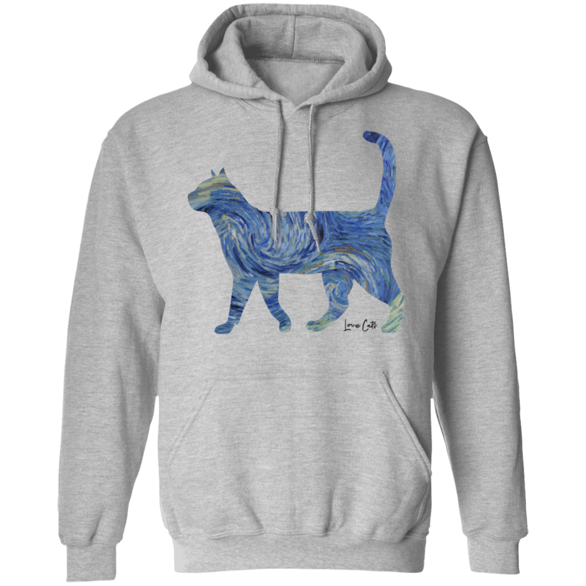 Starry Night Tabby Pullover Hoodie