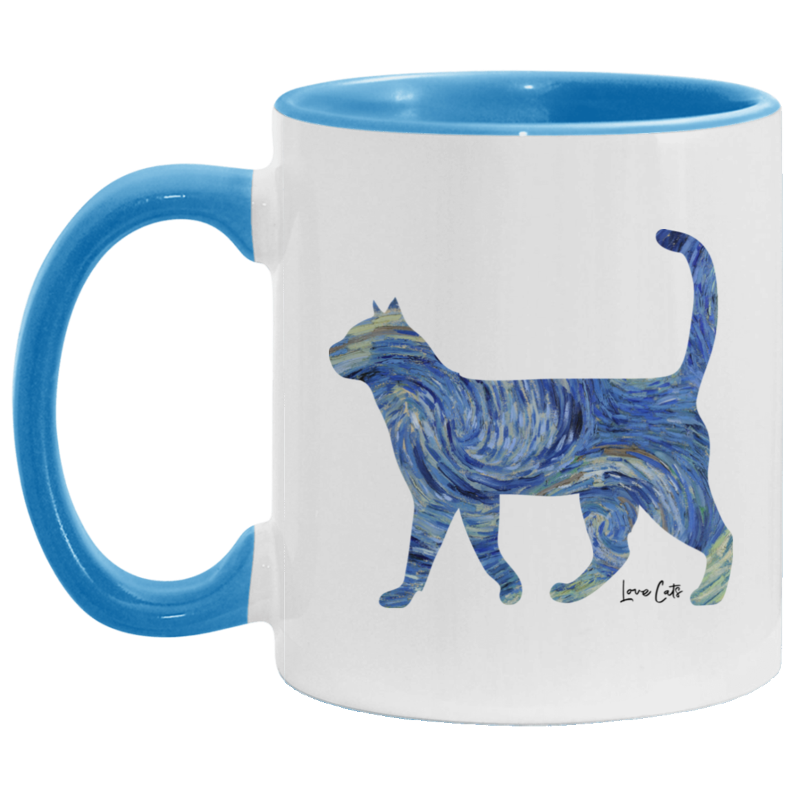 Starry Night Cat Mugs