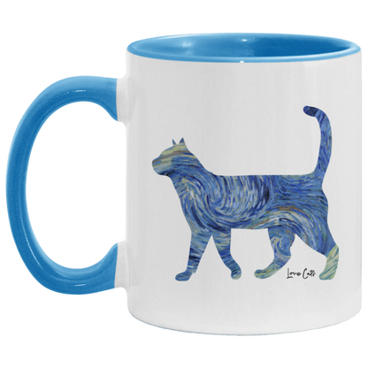 Starry Night Cat Mugs