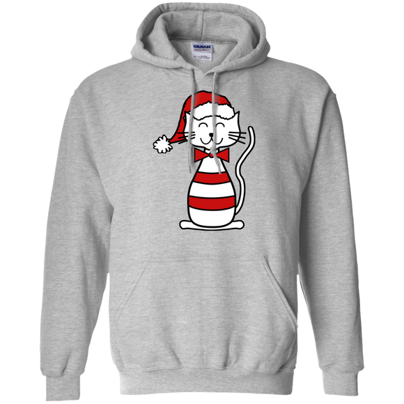 Santa Cat Pullover Hoodie