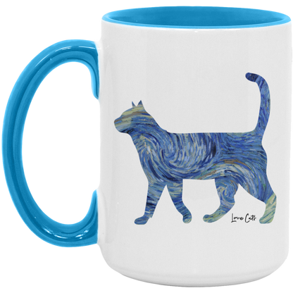 Starry Night Cat Mugs