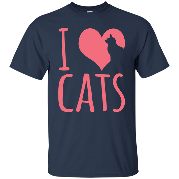 I Heart Cats Ultra Cotton T-Shirt