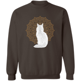 Zen Cat - Longhair White Sweatshirt