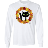 Victor in Fall Wreath LS Ultra Cotton T-Shirt