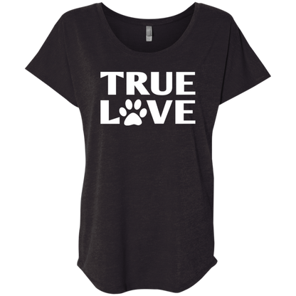 TRUE LOVE Ladies Triblend Dolman Sleeve