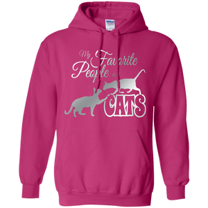 My Favorite People are Cats Pullover Hoodie