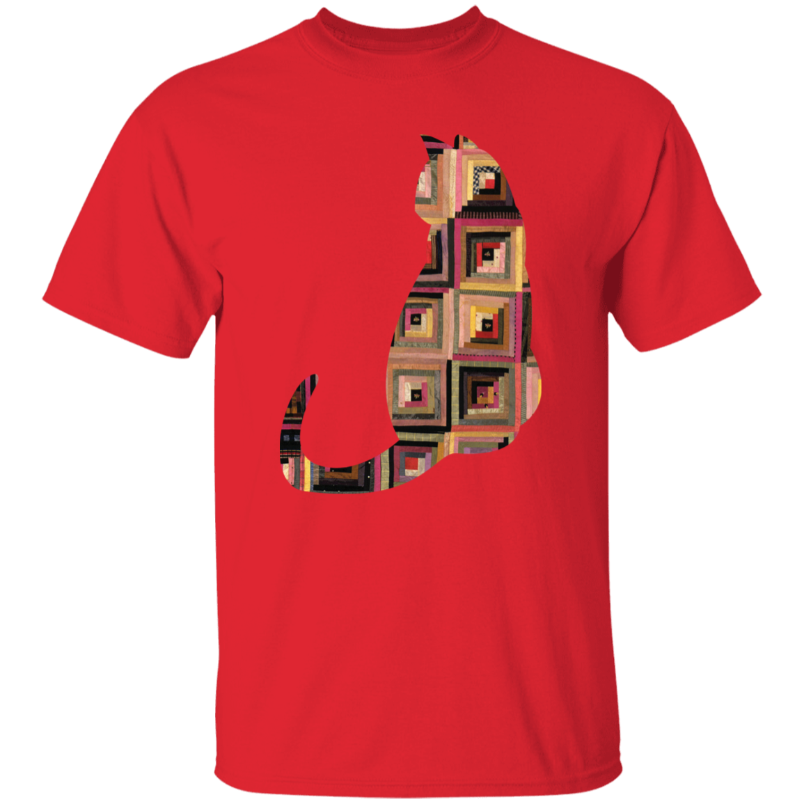 Log Cabin Cat T-Shirt