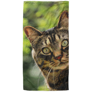 Tabby Cat Beach Towel - 37x74