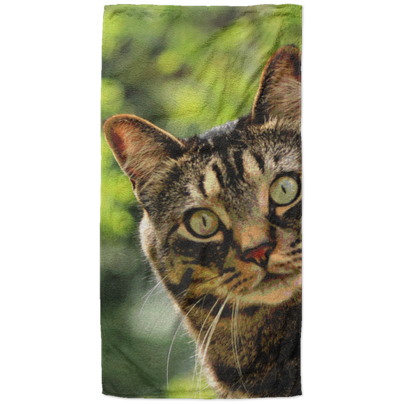 Tabby Cat Beach Towel - 37x74