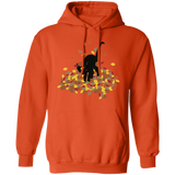Cat in Leaves Pullover Hoodie