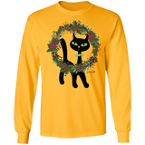 Victor in Christmas Wreath LS Ultra Cotton T-Shirt