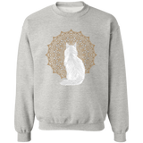 Zen Cat - Longhair White Sweatshirt