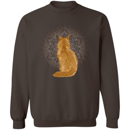 Zen Cat - Longhair Orange Sweatshirt