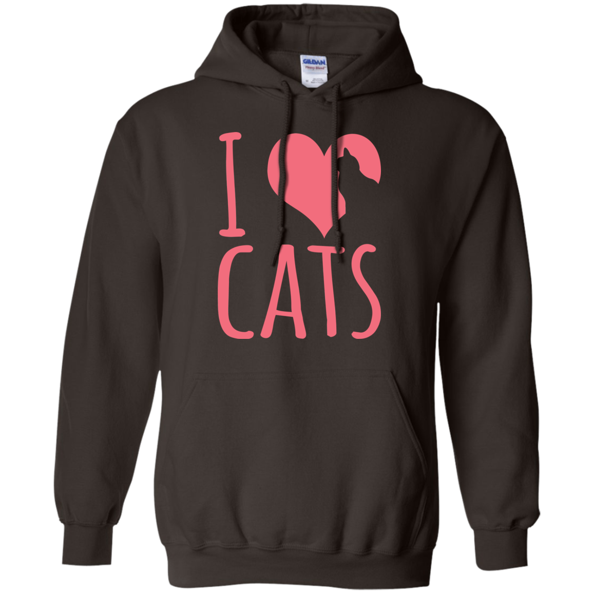 I Heart Cats Pullover Hoodie