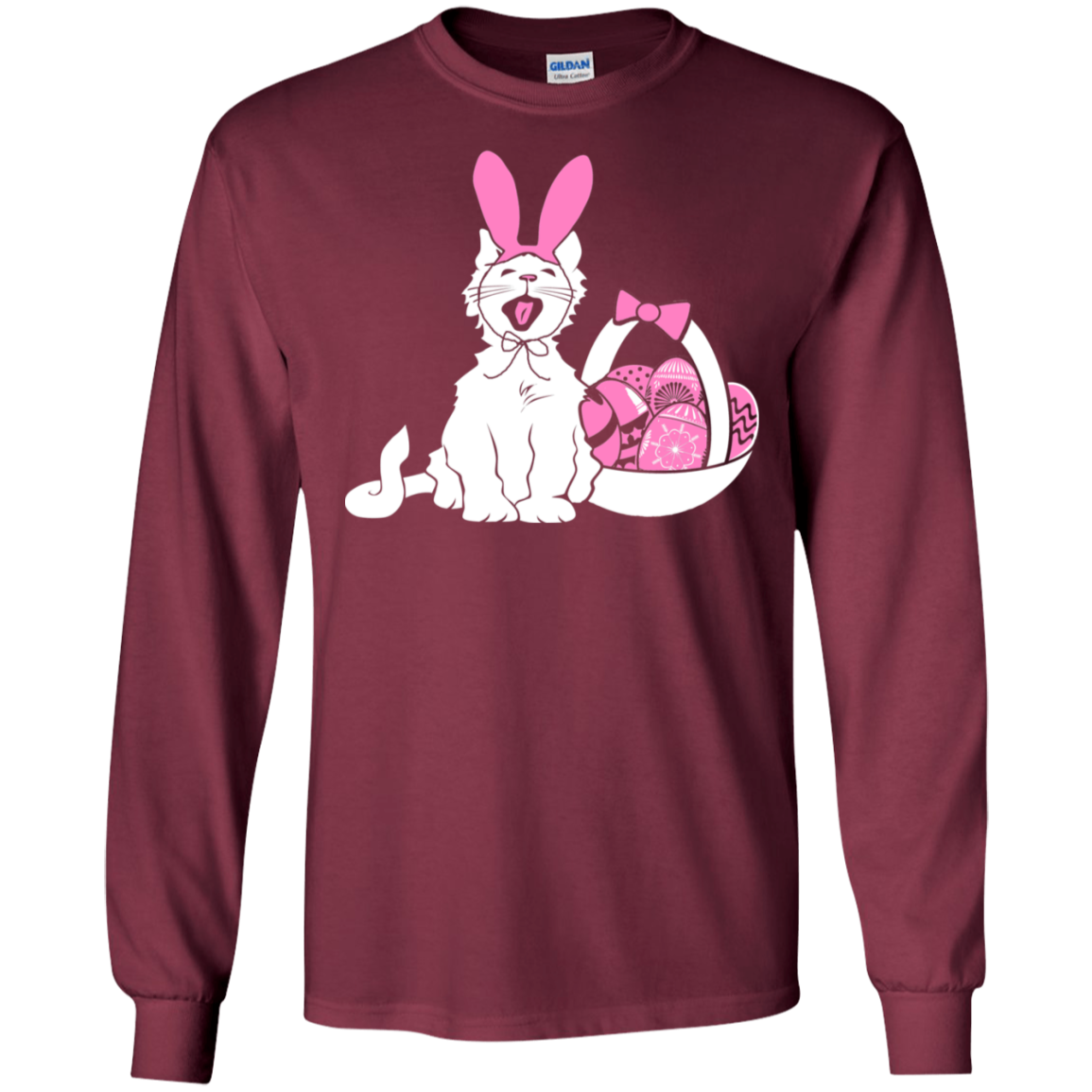 Easter Kitty LS Ultra Cotton T-Shirt