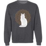 Zen Cat - Longhair White Sweatshirt