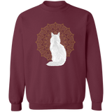 Zen Cat - Longhair White Sweatshirt