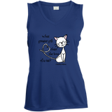 Dickens Cat Ladies Sleeveless Moisture Absorbing V-Neck