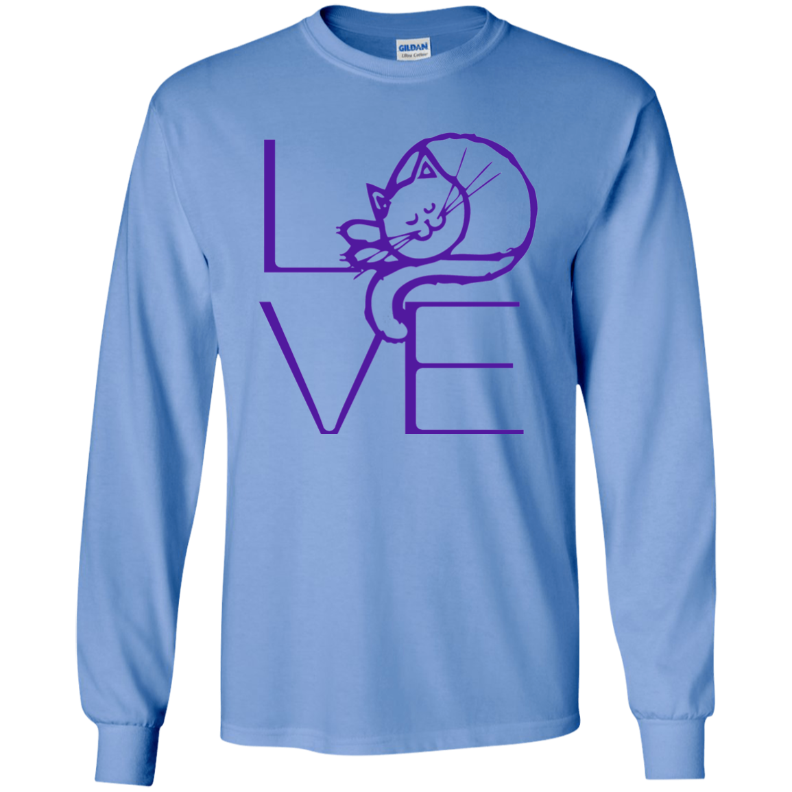 LOVE Cat LS Ultra Cotton T-Shirt