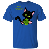 Lucky the Black Cat with Shamrock T-Shirt