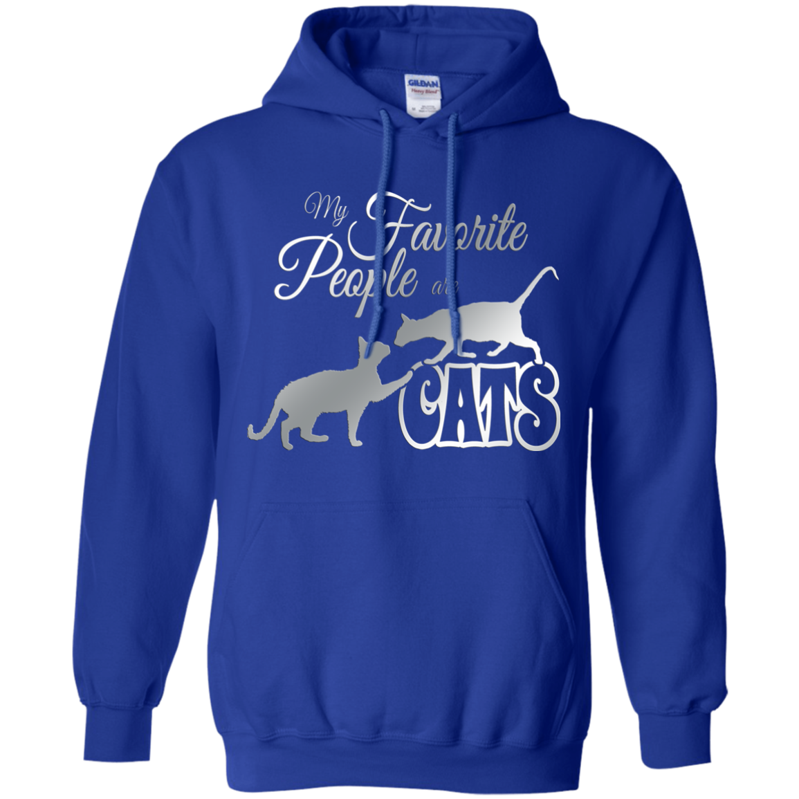 My Favorite People are Cats Pullover Hoodie