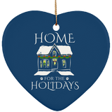 Home for the Holidays Ceramic Ornaments in 4 Shapes
