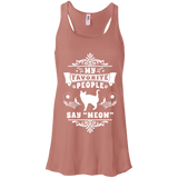 My Favorite People Say Meow Flowy Racerback Tank