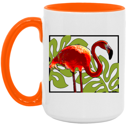 Flamingo and Leaves - Mugs