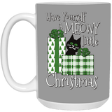 Meowy Little Christmas White Mugs