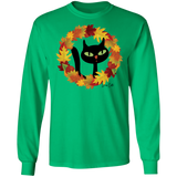 Victor in Fall Wreath LS Ultra Cotton T-Shirt