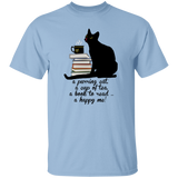 Cat-Tea-Book-Happy T-Shirt