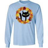 Victor in Fall Wreath LS Ultra Cotton T-Shirt