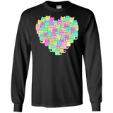 Heartful of Cats LS Ultra Cotton T-Shirt