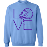 LOVE Cat Crewneck Pullover Sweatshirt