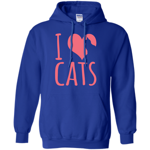 I Heart Cats Pullover Hoodie