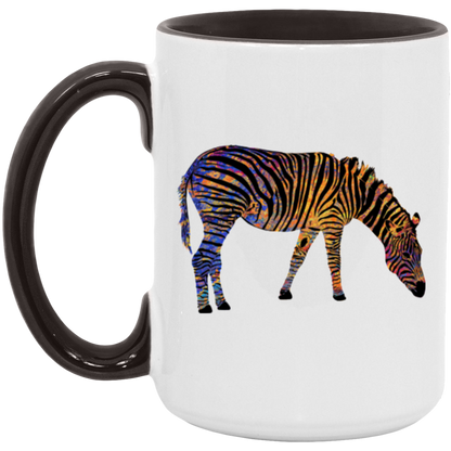 Colorful Zebra Grazing - Mugs