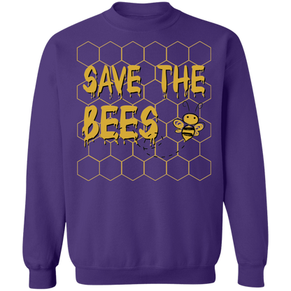 Save the Bees Crewneck Pullover Sweatshirt