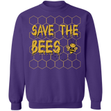 Save the Bees Crewneck Pullover Sweatshirt