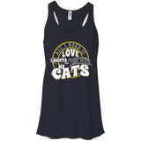 TIME with My Cats Flowy Racerback Tank